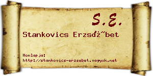 Stankovics Erzsébet névjegykártya