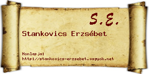 Stankovics Erzsébet névjegykártya